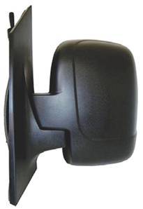 Rétroviseur gauche manuel pour PEUGEOT EXPERT II depuis 2007 >, (glace simple), noir, Neuf