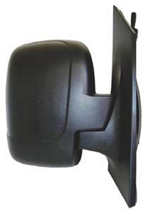 Rétroviseur droit manuel pour PEUGEOT EXPERT II depuis 2007 >, (glace simple), noir, Neuf