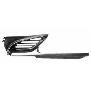 Grille de calandre gauche pour RENAULT SCENIC I phase 1, 1996-1999, noir, baguette sous phare