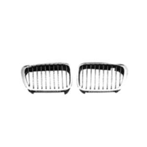 Grille de radiateur avant droite pour BMW Serie 3 E46 COUPÉ, 1999-2001, chromée, Neuve