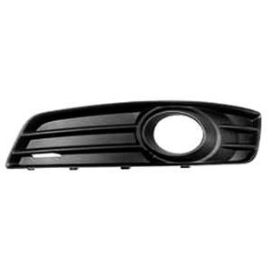 Grille de calandre gauche pour AUDI A3 II ph.3 (3 portes) 2008-2012, noire, (fermé), trou feu AB