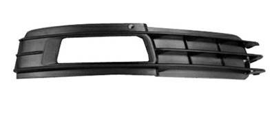 Grille de calandre droite pour AUDI A6 III ph. 2 2008-2011, trou antibrouillard, Noir, Neuve