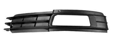 Grille de calandre gauche pour AUDI A6 III ph. 2 2008-2011, trou antibrouillard, Noir, Neuve