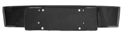 Bandeau porte plaque immatriculation avant pour AUDI Q7 I ph. 2 2009-2015, noir lisse, Neuf