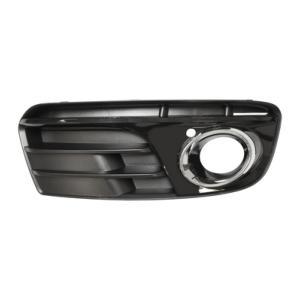 Grille pare chocs avant droite pour AUDI Q5 I ph. 2 2012-2016, trou antibrouillard avec cadre chromé, noire lisse, Neuve