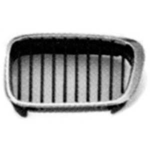 Calandre grille gauche pour BMW série 3 E46, 2001-2004, noir, profil chromé, Neuve