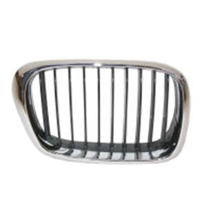 Grille de radiateur avant droite pour BMW Serie 5 E39, 2000-2003, chromée, Neuve