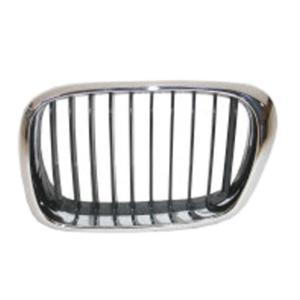 Grille de radiateur avant gauche pour BMW Serie 5 E39, 2000-2003, chromée, Neuve