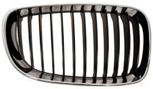 Calandre grille droite pour BMW SERIE 1 E87N de 2007 à 2011, chromée/noire, Neuve