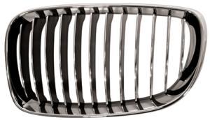 Calandre grille gauche pour BMW SERIE 1 E87N de 2007 à 2011, chromée/noire, Neuve