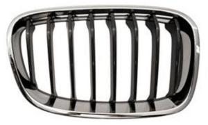 Grille de radiateur avant droite pour BMW SERIE 1 F20 de 2011 à 2015, mod sport, noire/chromée