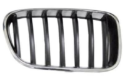 Grille de radiateur droite pour BMW X3 F25 2010-2015, contour chromé, lames noires, Neuf