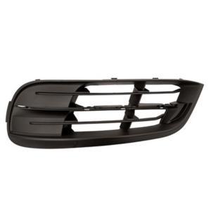 Grille pare chocs avant gauche pour BMW Serie 5 F10N, 2013-2016, trous moulure, noire, Neuve