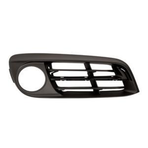 Grille pare chocs avant droit pour BMW Serie 5 F10N, 2013-2016, trous moulure, trou feu antibrouillard, noire, Neuve