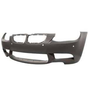 Pare-chocs avant pour BMW Serie 3 E92/E93 - M3, 2006-2013, cache crochet, trous radar + supports, Neuf à peindre avec apprêt