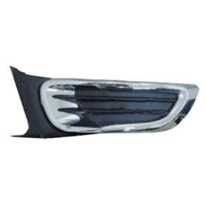 Grille de calandre gauche pour CITROËN C3 PICASSO ph.1, 2009-2012, noire & chromée, pare chocs avant