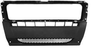 Pare chocs avant central pour PEUGEOT BOXER II phase 1, 2006-2014, noir, avec grille inférieure