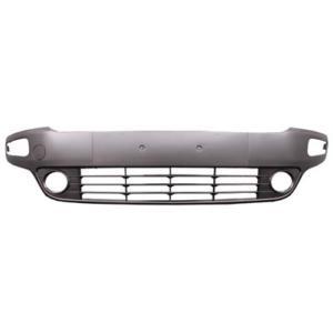 Bandeau Moulure inférieure pour FIAT PUNTO EVO, 2009-2011, gris clair, trous AB, pare chocs avant