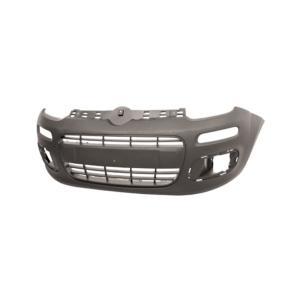 Pare chocs avant pour FIAT PANDA III depuis 2012, mod. VAN, avec grille, noir, Neuf