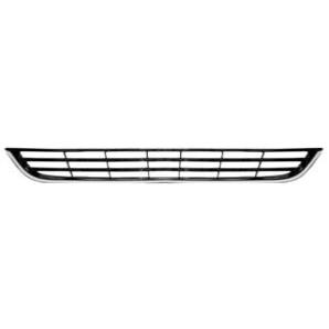 Grille calandre inférieure pour FORD FIESTA VI ph.2 , 2013-2017, noire & chromée, pare chocs avant