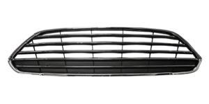 Grille de calandre supérieure pour FORD FIESTA VI phase 2 , 2013-2016, chromée, pare chocs avant