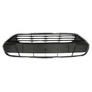 Grille de calandre supérieure pour FORD TOURNEO CONNECT II depuis 2013 >, noire & chromée, pare