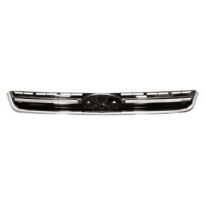 Grille radiateur centrale pour FORD KUGA II ph. 1 2013-2016, Noire brillante, moulure chromé, Neuve