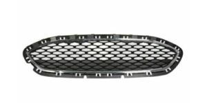 Grille calandre centrale supérieure pour FORD FIESTA VII phase 1, depuis 2017, noire, moulure chromée, mod. ESSENCE (PLUS), Neuve