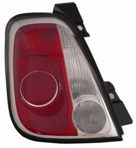 Feu arrière gauche pour ABARTH 500, 595-695, 2008-2015, (cabriolet), contour noir, Neuf