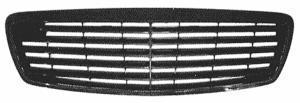 Grille de radiateur pour MERCEDES CLASSE E de 2002 à 2006 (W211), Mod. AVANTGARDE, noire, Neuve