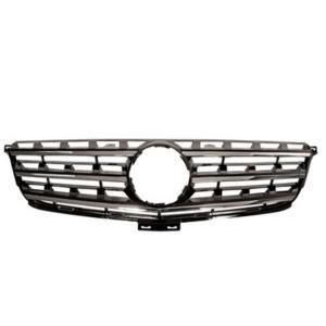 Grille de calandre supérieure pour MERCEDES CLASSE ML/GLE, 2011-2015 (W166), noire/chromée, pare chocs avant, Neuve