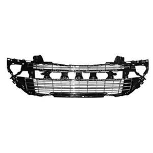 Grille de calandre centrale pour PEUGEOT 308 I phase 1 2007-2011 chromée (Sport/GT) pare chocs avant