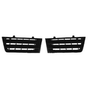 Grilles de calandre supérieures droite & gauche pour RENAULT MEGANE II phase 1, 2002-2005 noires