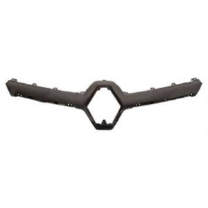 Moulure grille de calandre pour RENAULT MEGANE III ph.3, 2014-2016, noire (trous baguettes chromées)