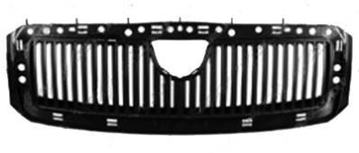 Grille radiateur centrale pour SKODA FABIA I ph. 2 2004-2007, Noir, Neuve