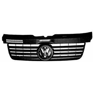 Grille de calandre supérieure pour VOLKSWAGEN TRANSPORTER T5, 2003-2009, sans logo, Neuve