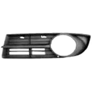 Grille de calandre gauche pour VOLKSWAGEN TOURAN I ph.1, 2003-2006, noire, trou feu antibrouillard