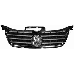 Grille de calandre supérieure VOLKSWAGEN TOURAN I phase 1 2003-2006 contour chromé, pare chocs avant