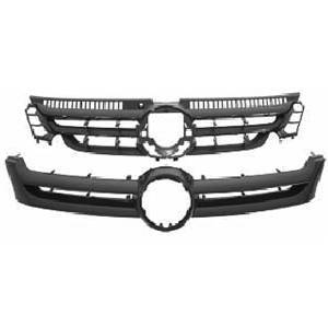 Grille de calandre supérieure pour VOLKSWAGEN GOLF PLUS ph.1, 2005-2009, complète, pare chocs avant