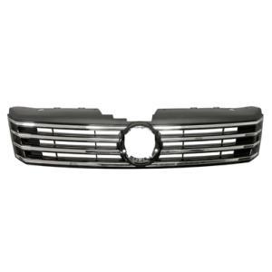 Grille radiateur centrale pour VOLKSWAGEN PASSAT B7 2011-2014, Chromé Noir, Neuve