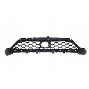 Grille centrale pare chocs avant pour DACIA SANDERO STEPWAY III phase 1, 2021-2022, trous radar + supports, noir, Neuf