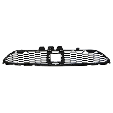 Grille centrale pare chocs avant pour DACIA SANDERO III phase 1, 2021-2022, trous radar, noir, Neuf