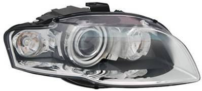 Phare Optique avant droit pour AUDI A4 III 2006-2007, H7+H7, feu clignotant incolore, Neuf