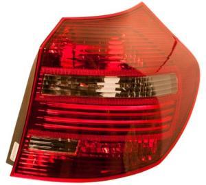 Feu arrière droit pour BMW SERIE 1 E87N de 2007 à 2011, modèle 5 portes, noir, LED, rouge et fumé, BLACK LINE, Neuf