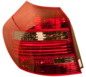 Feu arrière gauche pour BMW SERIE 1 E87N de 2007 à 2011, modèle 5 portes, noir, LED, rouge et fumé, BLACK LINE, Neuf