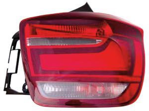 Feu arrière droit à LED pour BMW Serie 1 F20 2011-2015, rouge-incolore, Neuf