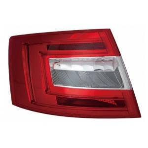 Feu arrière gauche pour SKODA OCTAVIA III phase 1 2013-2016, Mod. Berline, à LED, Rouge Incolore, Neuf