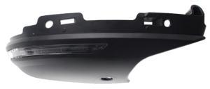 Coque rétroviseur droite inférieure avec feu clignotant pour RENAULT MEGANE IV, 2016-2020, avec feu courtoisie, Noire, Neuve