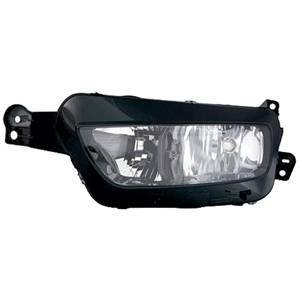 Phare Optique avant gauche pour CITROËN C4 PICASSO II phase 1, 2013-2016, H7+H7, fond noir, Neuf