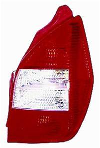 Feu arrière droit pour CITROËN C2 phase 2, 2008-2010, rouge/blanc, Neuf